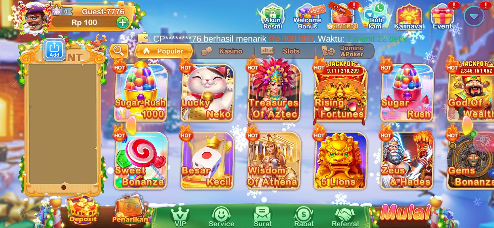 Daftar permainan slot online populer di tt789 dengan jackpot besar